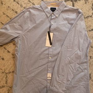 D&F XL Mens Blue and White NWT